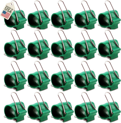 Reusable Greenhouse Clips Made in USA – Orchid Clips, Plant Support Clips & Cord Clips – Heavy-Duty, Weather-Resistant & Durable – Secure Stems, Vines, Wires, Cables, Tomato Plants – Indoor & Outdoor
