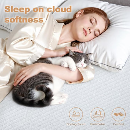 3 Inch Memory Foam Mattress Topper Queen Size, 2 Inch Cooling Egg Crate Gel Memory Foam Plus 1 Inch High Density Gel Bed Topper