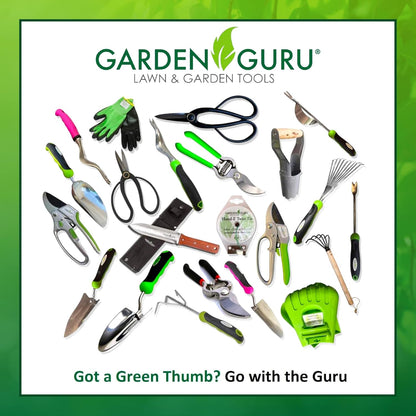 Garden Guru Hand Weeder Tool with Ergonomic Handle - Weed Puller for Planting, Weeding, Flower and Vegetable Care in Lawn Garden Yard | Rust Resistant (4 Pack)
