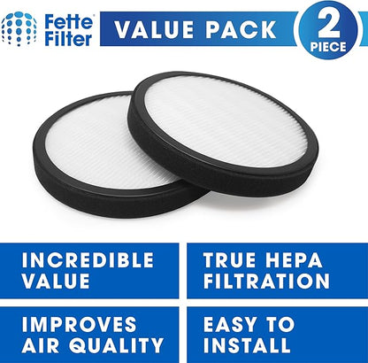 2 Pack of Premium H13 True Hepa Filter Compatible with Pure Enrichment PureZone Halo Air Purifier Model PEAIRDSK Compatible with Sharper Image Personal Air Purifier Item # 207073 207009