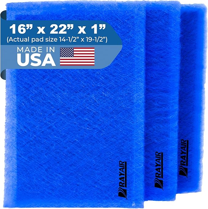 RAYAIR SUPPLY 16x22 Replacement Filter Pads Compatible with Dynamic Air Cleaner (3 Pack) (16x22)
