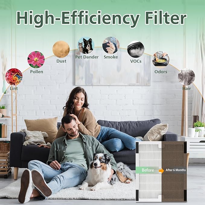 Replacement Filters b for Idylis AC-2125, AC-2126, IAF-H-100B, IAP-10-125, IAPC-40-140, IAP-10-150, IAP-10-050 Air Purifiers (2 Pack)