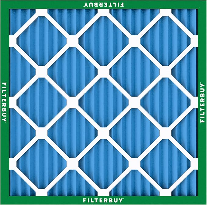 Filterbuy 16x16x1 Air Filter MERV 13 Optimal Smoke & Allergy Defense (3-Pack), Electrostatic Pleated HVAC AC Furnace Filters Replacement, Made in USA (Actual Size: 15.75 x 15.75 x 0.75)