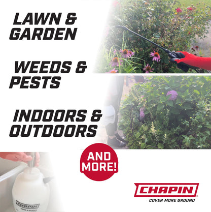 Chapin 1-Gallon Deluxe Garden Sprayer, Anti-Clog Performance