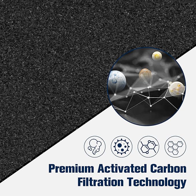 Improvedhand Blue Pure 311 AUTO Filter Replacement for Blue Pure 311 AUTO Air Puri-Fier, H13 True HEPA Filter and Activated Carbon Filter Pack of 2