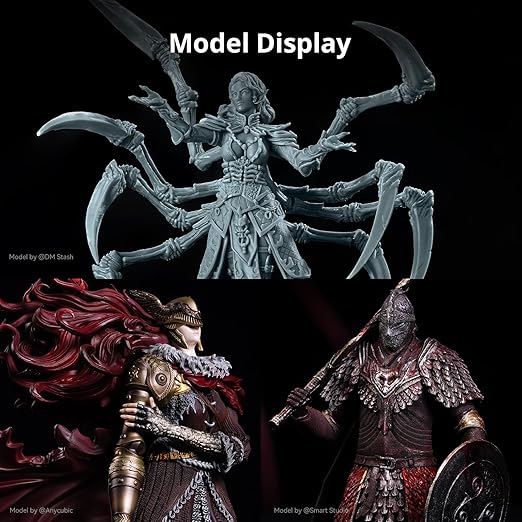 ANYCUBIC 2nd Gen Resin Technology ABS-Like Resin 2.0 Bundle, 3D Printer Resin with High Toughness, More Precise Details, Wide Compatibility for All LCD Resin 3D Printers (Black, 4kg in Total)