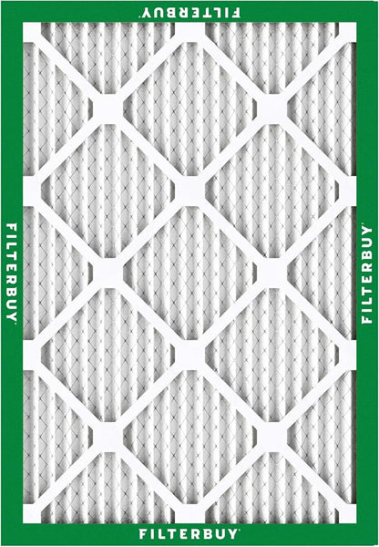 Filterbuy 16.38x21.5x1 Air Filter MERV 8 Essential Dust & Allergy Defense (5-Pack), Electrostatic Pleated HVAC AC Furnace Filters Replacement, Made in USA (Actual Size: 16.50 x 21.50 x 0.75)