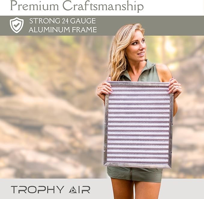 14x20x1 | Trophy Air | Merv 8 | Washable Furnace Filter | Lifetime HVAC & Furnace Air Filter | Washable Electrostatic | High Dust Holding Capacity | Premium Quality Aluminum