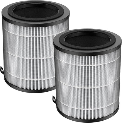 JF100 Replacement Filter, 3-in-1 Pre-Filter, HEPA and Activated Carbon Filtration System, 2 Pack
