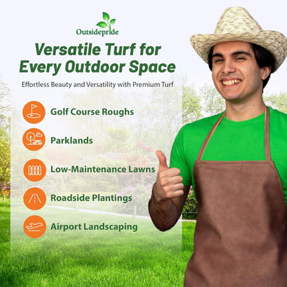 Outsidepride Perennial Buffalo Grass Seed - 2 lbs Heat & Drought Tolerant, Low Maintenance, Warm Season Dense Turf Grass Seed for Lawn, Xeriscape Landscaping, & Roadside Planting