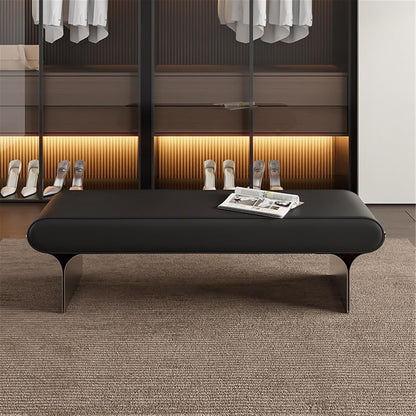 Modern Upholstered Bed end Bench Bedroom Home Use Bedside Dressing Room Long Shoe Changing Entryway(Medium)