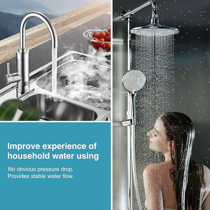 Membrane Solutions 20 Micron Whole House Sediment Water Filter Replacement Cartridge Pleated Water Filter Heavy Duty 20"x4.5", Universal Fits Most Major Brand Systems - 2 Pack