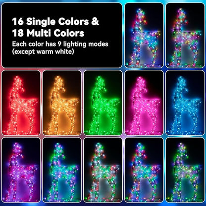 LitHome 300LED 99FT Led Fairy Lights Plug in, Color Changing Fairy Lights with Remote, 9 Modes Led String Lights Indoor Dimmable, Fairy String Lights for Girls Bedroom Dorm Classroom Christmas Decor
