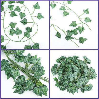 36 Pack 252 Feet Vines,Ivy,Ivy Garland,Fake Ivy,Fake Leaves,Ivy Vines,Artificial Vines,Green Vines,Leaves Room Decor,Vines for Bedroom,Wall Decor,Wedding Party