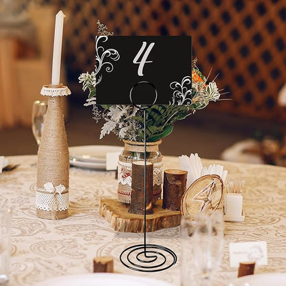 TecUnite 12 Pcs Mini Chalkboard Signs, 4"x3" Small Chalkboard Label with Metal Stand 2 Water Based Chalk for Food Buffet Tabletop Blackboard Sign for Party Bakery(Black,8.7 x 2.8 in)