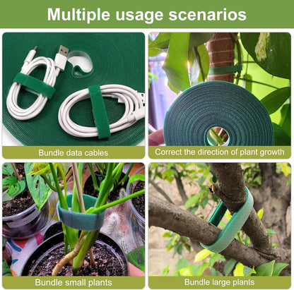SumDirect Plant Tape 100 ft Plant Ties for Climbing Plants Garden Twist Ties Plants Adjustable Green Garden Tape for Plants, Flowers, Vines and Tree (100 ft x 1/2 in)