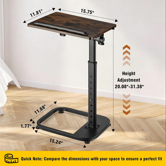 facka Adjustable Height TV Tray Table for Couch Eating, Laptop Small Spaces
