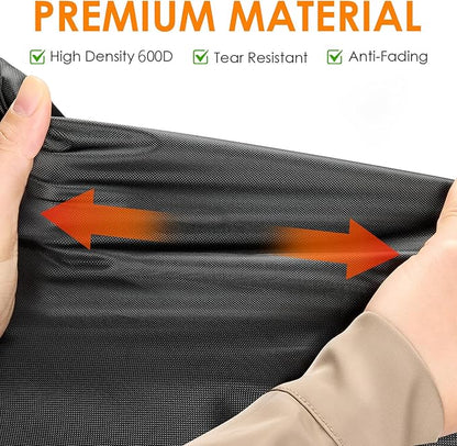 Grill Cover for Traeger Woodridge Pro/Elite, 600D Waterproof Cover for Traeger Woodridge Grill, Pellet Smoker Grill Covers Accessory, 68" L x 28" W x 46" H