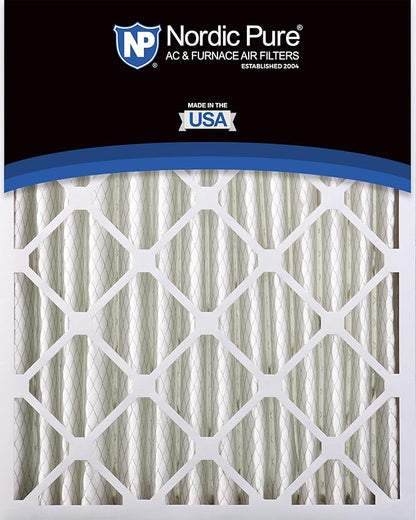 Nordic Pure 20x25x4 (Actual Size: 19 1/2 x 24 1/2 x 3 5/8) Pleated MERV 13 Air Filters 6 Pack