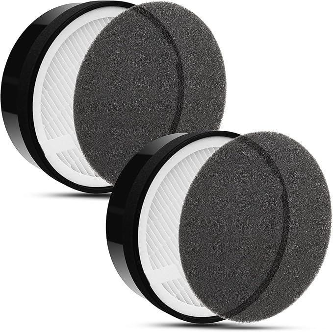 2 Pack LV-H132 Air Purifier Replacement Filter Compatible with LEVOIT LV-H132-RF Air Purifier H13 True HEPA Air Filter Replacement 3-In-1 Filtration System Compatible With LEVOIT LV-H132 Air Purifier