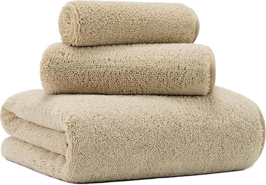 New Microfiber Bath Towel Set, 3 Piece, Oversize, Quick Dry, Lint Free, Includes Body, Hand and Face Towels
