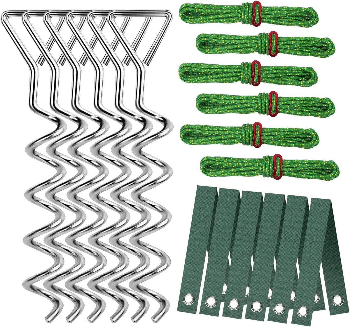 Spiral Tree Stake Kit, Tree Stakes and Supports for Leaning Trees, Protect Trees from Bad Weather