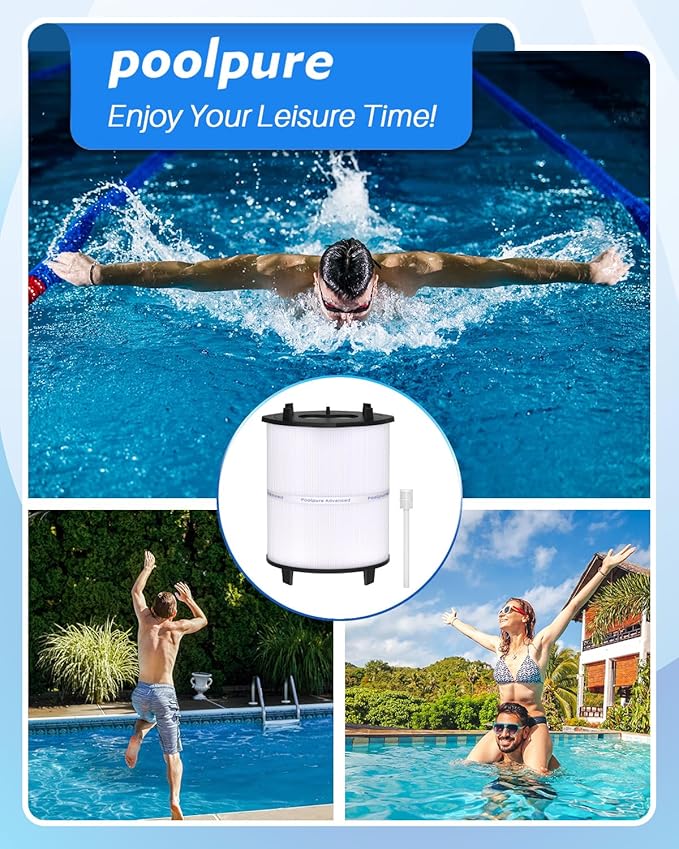 27002-0150S Pool Filter Cartridges Compatible with pentair sta-rite 27002-0150S, System 2 Modular Media Pool and PLM150 D.E. Filter with 24800-0121 Air Bleed Assembly