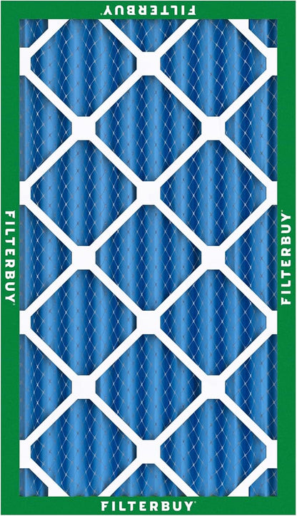 Filterbuy 16x30x4 Air Filter MERV 13 Optimal Smoke & Allergy Defense (5-Pack), Electrostatic Pleated HVAC AC Furnace Filters Replacement, Made in USA (Actual Size: 15.50 x 29.50 x 3.63)