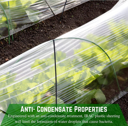 Farm Plastic Supply - Clear Coolmax Greenhouse Plastic Sheeting - 6 Mil - 4 Year UV Resistant Infrared Anti-Condensate Green House Covering Thermal Greenhouse Plastic 6 mil (32' x 50')