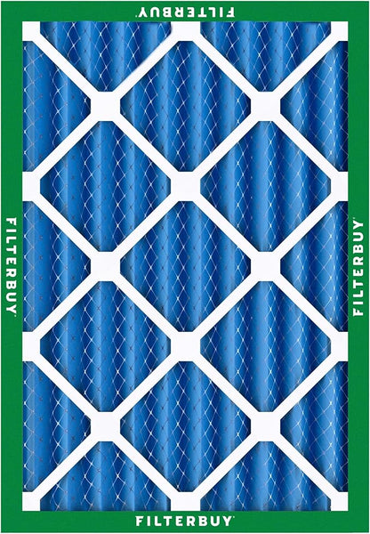 Filterbuy 16x20x4 Air Filter MERV 13 Optimal Smoke & Allergy Defense (3-Pack), Electrostatic Pleated HVAC AC Furnace Filters Replacement, Made in USA (Actual Size: 15.50 x 19.50 x 3.63)