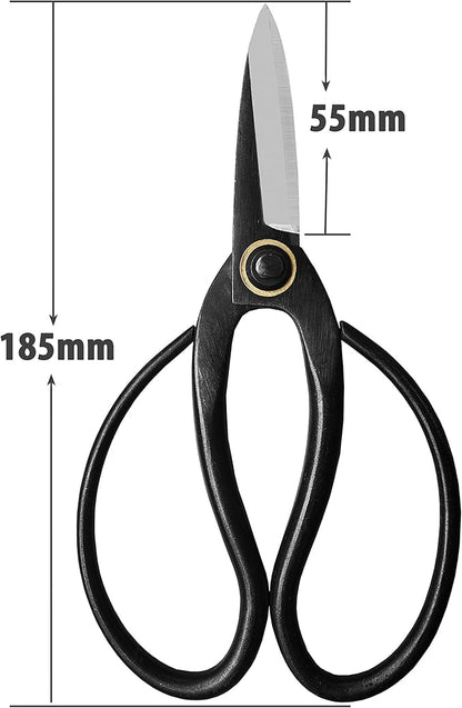 gonicc Professional 7.3" Bonsai Scissors(GPPS-1012), For Arranging Flowers, Trimming Plants, For Grow Room or Gardening, Bonsai Tools. Garden Scissors Loppers.