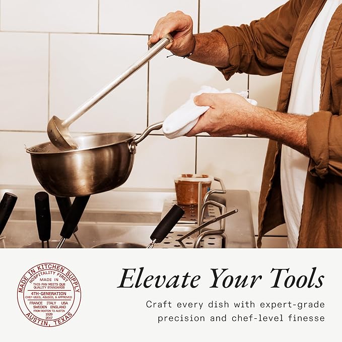 Made In Cookware - 2 Quart Stainless Steel Saucier Pan - 5 Ply Stainless Clad - Professional Cookware - Crafted in Italy - Induction Compatible