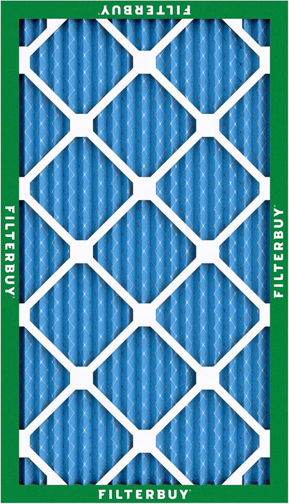 Filterbuy 18x30x1 Air Filter MERV 13 Optimal Smoke & Allergy Defense (3-Pack), Electrostatic Pleated HVAC AC Furnace Filters Replacement, Made in USA (Actual Size: 17.75 x 29.75 x 0.75)