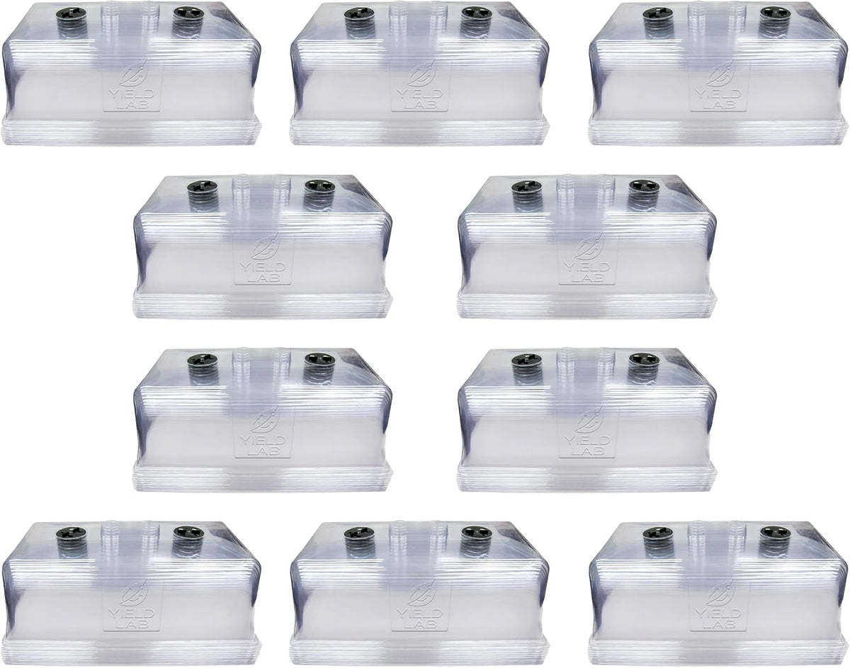 7 Inch Propagation Dome - 100 Pack Humidity Vented Domes – Plant Growing Dome for Seedling, Germination, Soil & Hydroponic Horticulture