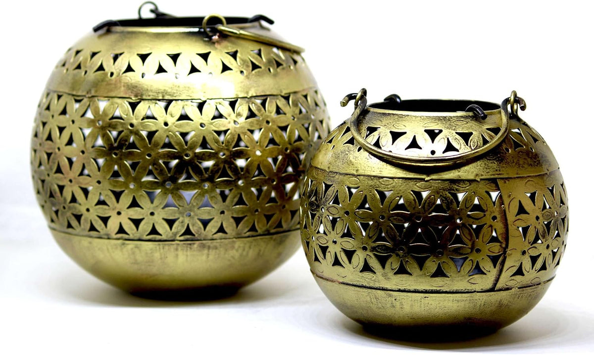 Decorative Brass Bowls with Floral Design Decorative Showpiece T-Light Candle Holder