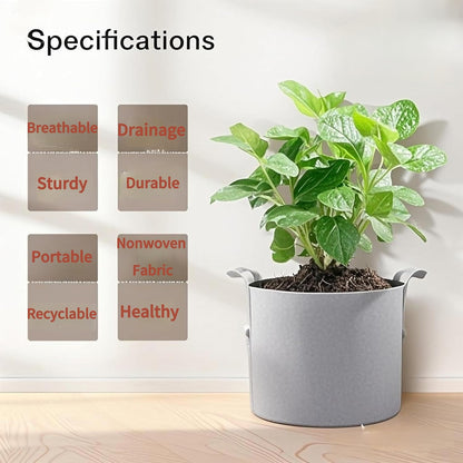 Grow Bags,Gallon Pot,Gallon Grow Bag,Fabric Plant Vegetable Pots,15-35 Gallon Nursery Pots,Deep Plant Pot, Gallon Grow Bags with Handles,3pcs(20 Gallon)