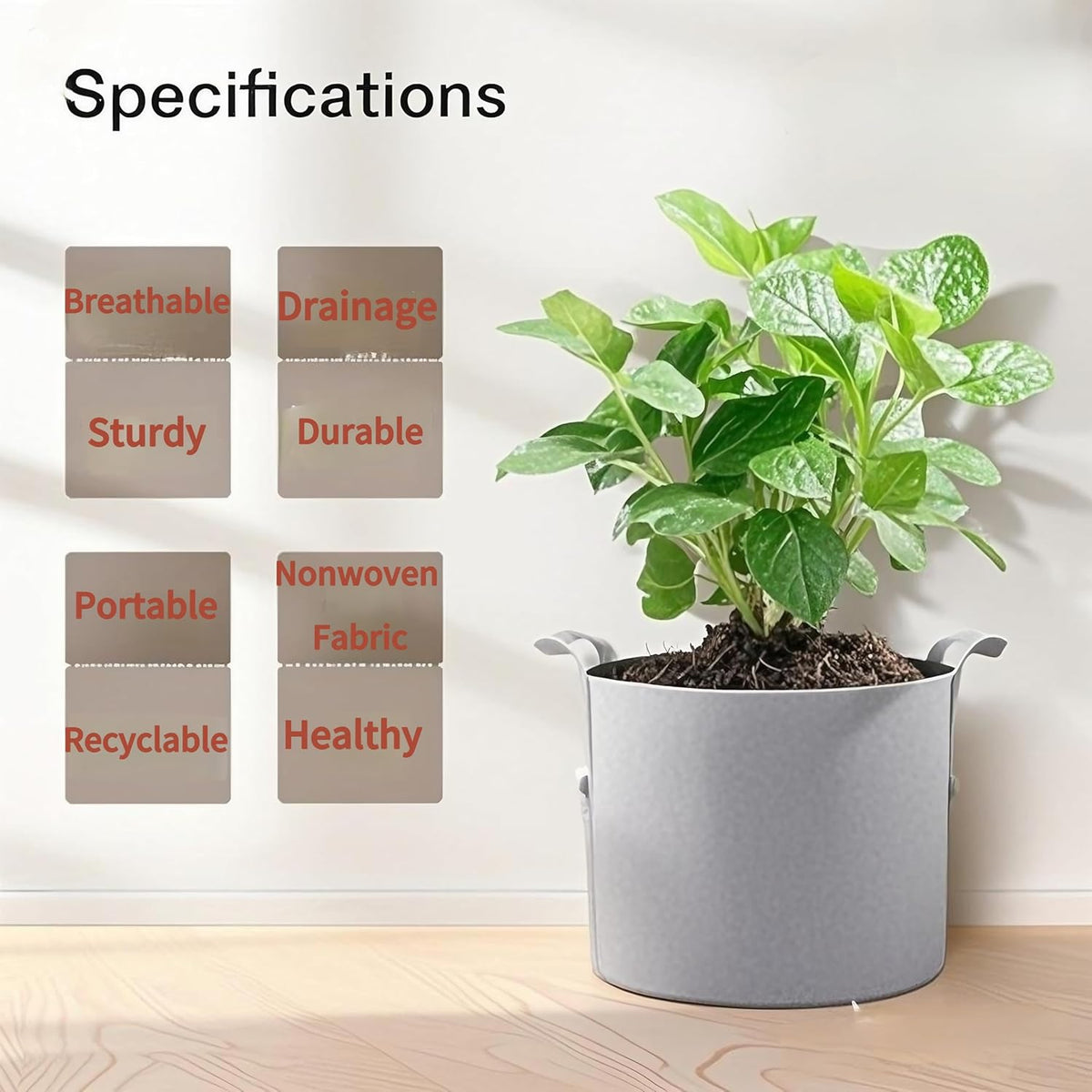 Grow Bags,Gallon Pot,Gallon Grow Bag,Fabric Plant Vegetable Pots,15-35 Gallon Nursery Pots,Deep Plant Pot, Gallon Grow Bags with Handles,3pcs (15 Gallon)