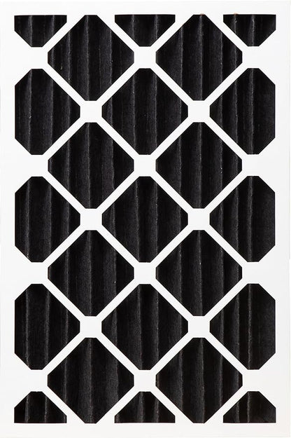 Nordic Pure 20x25x4 (Actual Size: 19 1/2 x 24 1/2 x 3 5/8) Pure Carbon Pleated Odor Reduction Merv 8 Furnace Filters 6 Pack