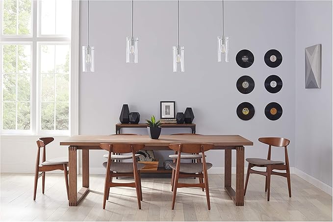 Chrome Pendant Lights Kitchen Island - Large Clear Glass Pendant Light Fixture