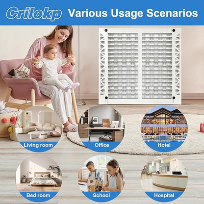 2 Pack 313 Replacement Filter Compatible with AprilAire Whole House Air Purifiers Model 1310 2310 3310 4300,Size:20x20x4(19.5" x 19.5" x 3.77") MERV 13 Pleated HVAC AC Furnace Filter