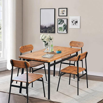 Hooseng Dining Room Table Set Dinner Table Set for 4 Breakfast Table Set for 4, Suitable Kitchen, Living Room, Breakfast, Small Spaces (1, Oval)