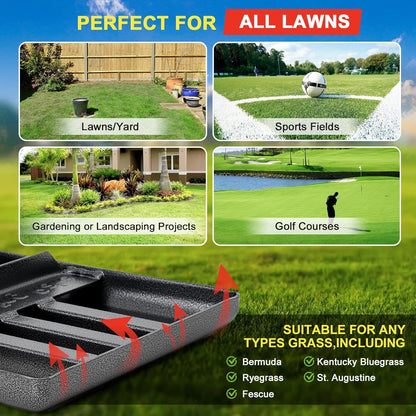 Lawn Leveling Rake - Heavy Duty 30"x10" Stainless Steel Leveler Plate,Reinforced Welds,28-60" Adjustable, Anti Flipping Smooth Edge,for Soil, Dirt,Ground,Yard Top Dressing,Landscaping