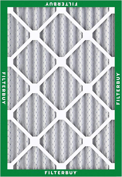 Filterbuy 17x22x2 Air Filter MERV 8 Essential Dust & Allergy Defense (5-Pack), Electrostatic Pleated HVAC AC Furnace Filters Replacement, Made in USA (Actual Size: 16.50 x 21.50 x 1.75)