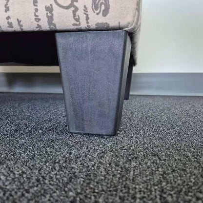 Linen Upholstered Storage Ottoman