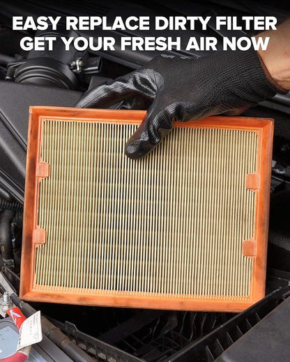 PHILTOP Engine Air Filter, Compatible with CA8756 Chevrolet Silverado 1500, Tahoe, Silverado 2500 HD, Silverado 1500 Classic, Suburban 1500, Suburban, Avalanche 1500, Silverado 1500 LD