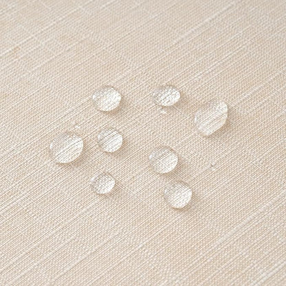 NLMUVW Round Tablecloth 36 Inch - Small Linen Table Cloth Water Resistant Rustic Table Cover for Kitchen Dining Café, Champagne