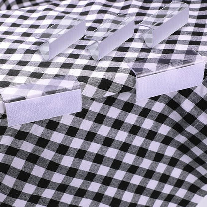 72 Pieces Table Skirting Clips Clear Tablecloth Clips for Indoor Outdoor Events Wedding Meeting Party Picnic Banquet