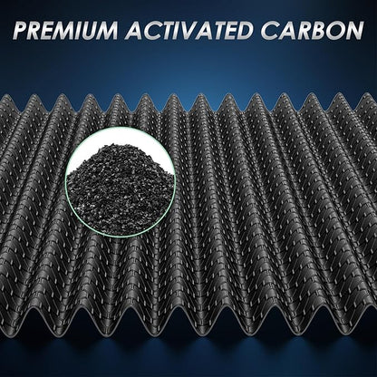Certified MERV 13 Cabin Air Filter with Activated Carbon, CF9597A for Dodge Caravan 2001-2007, Grand Caravan 2001-2007, Chrysler Voyager 2001-2003, Town & Country 2001-2007, Pacifica 2004-2008