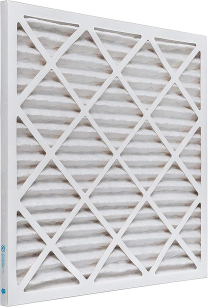Aerostar 21 1/4x21 1/4x1 MERV 8, Pleated Air Filter, 21 1/4 x 21 1/4 x 1, Box of 6, Made in the USA