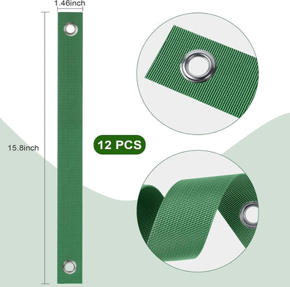 36 PCS Tree Straps for Staking, Guying, & Hurricane Protection, Heavy Duty Nylon Tree Support Straps with Buckle Fasteners